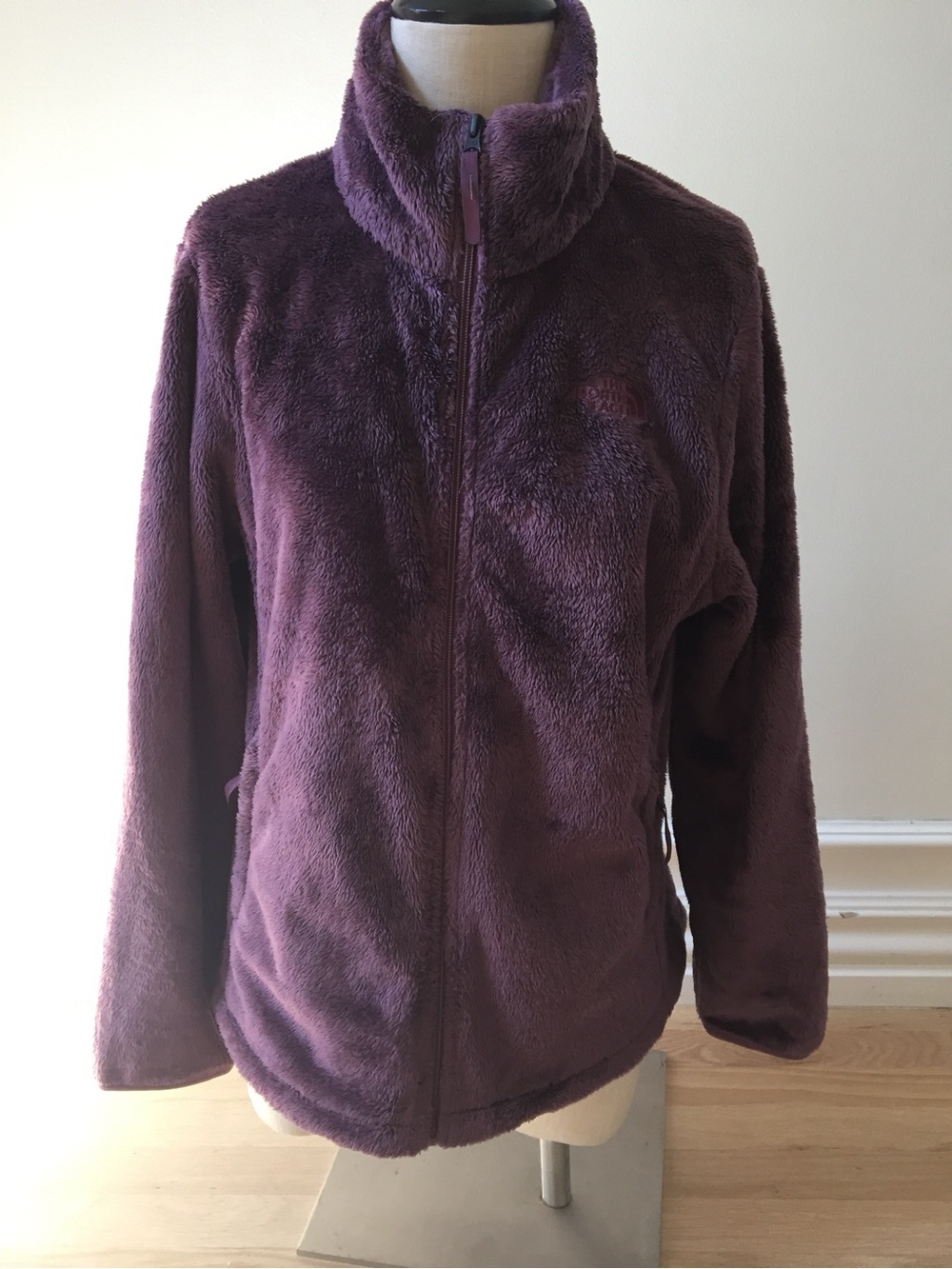 The North Face Grounded Plum Osito Fleece Women Jacket Full-Zip Plum Size Large
